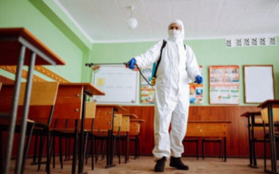 Nettoyage extérieur à Vantabren : Une cour d’école préparée avec soin avant livraison de chantier